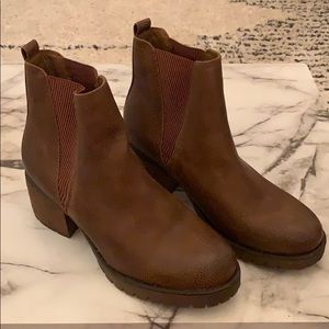 MIA Brown Chelsea Boots - size 10.